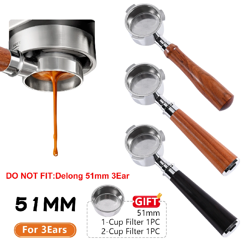 Quality Coffee Equipment - Coffee Bottomless Portafilter 51mm For Homix