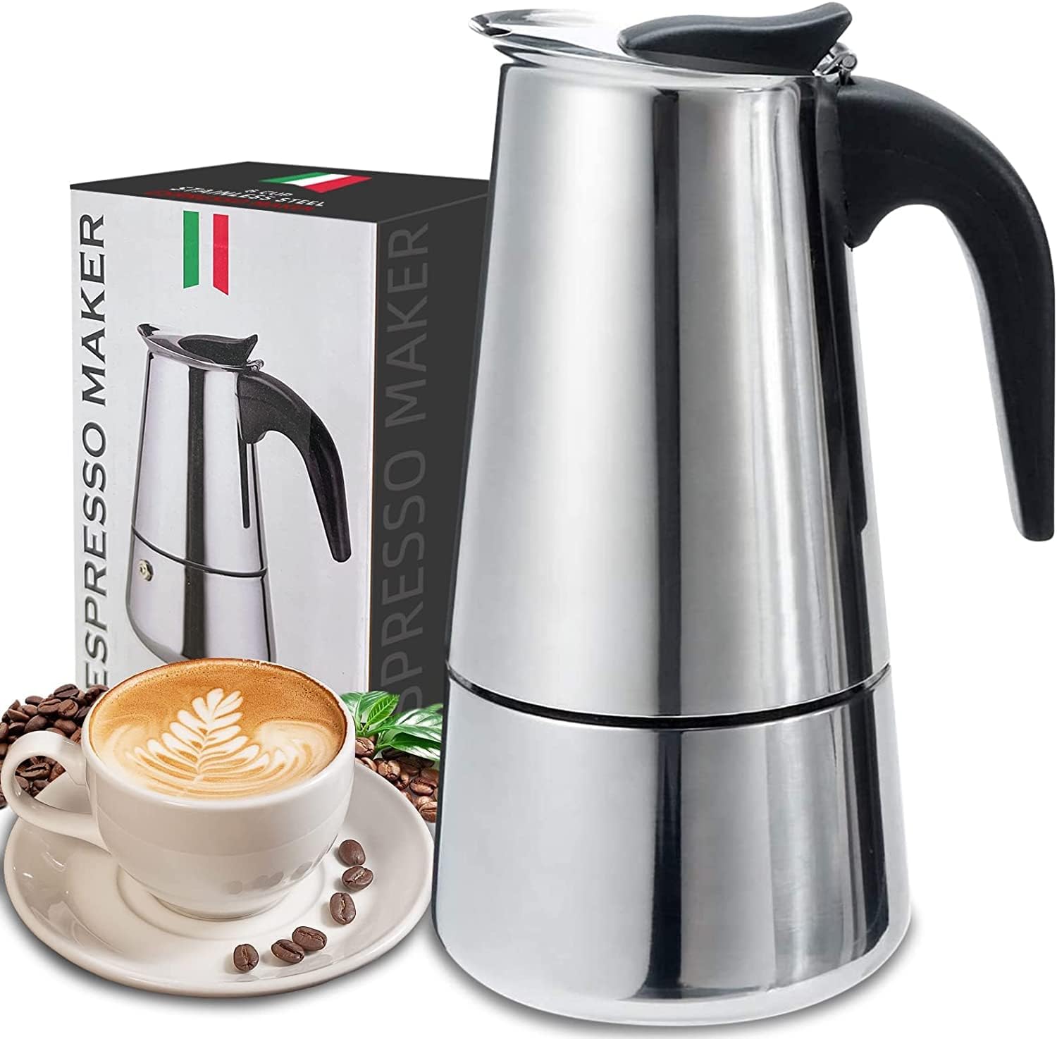 4/6/9 Cups Moka Pot Caffe Mach - огляд і ціна Quality Coffee Equipment