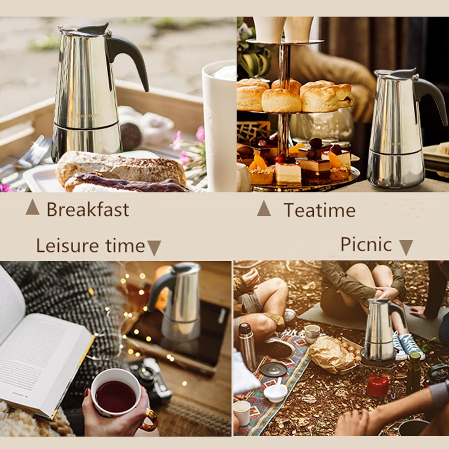 4/6/9 Cups Moka Pot Caffe Mach - огляд і ціна Quality Coffee Equipment