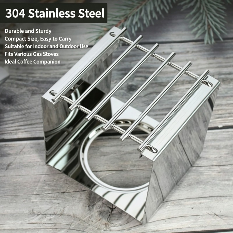 Stainless Steel Square Coffee  - огляд і ціна Coffee Equipment Camping