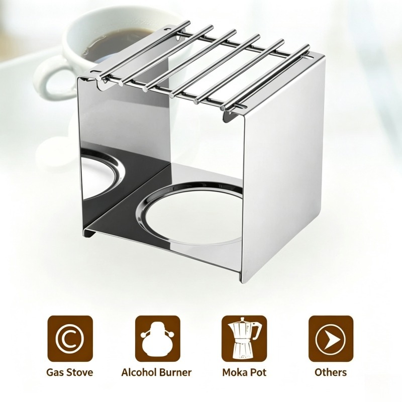 Stainless Steel Square Coffee  - огляд і ціна Coffee Equipment Camping