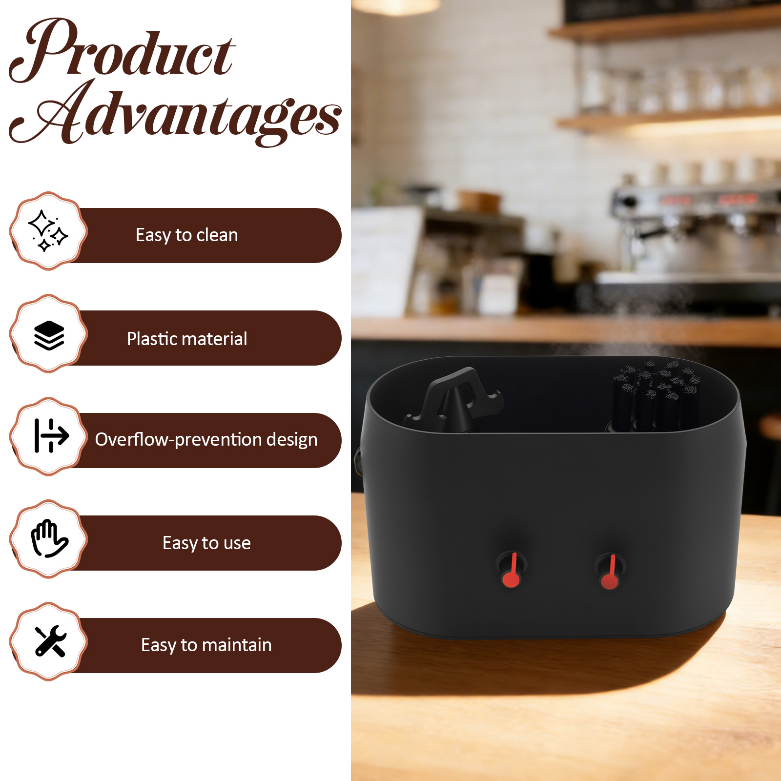 Automatic Knock Box Cleaner El - огляд і ціна Coffee Equipment Holder
